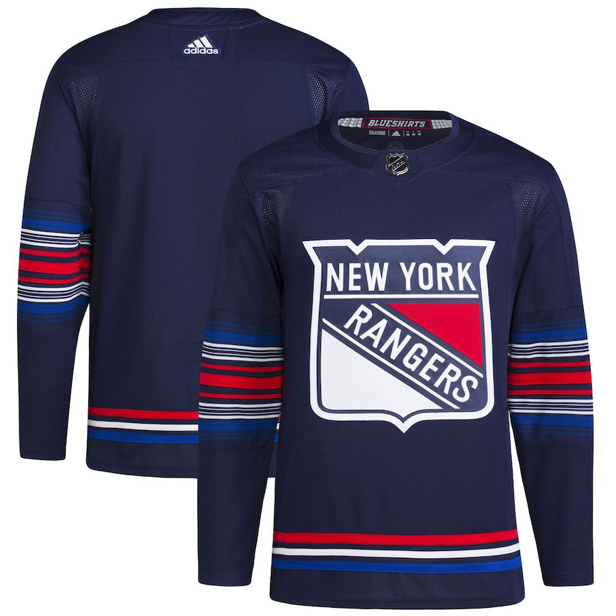 Men New York Rangers adidas Navy Alternate Authentic Primegreen NHL Jersey
